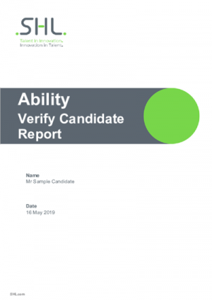 Verify G+ Candidate Report English International