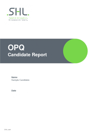 Candidates Report